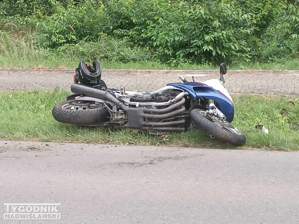 Wypadek motocyklisty w Rozalinie - 30.08.23