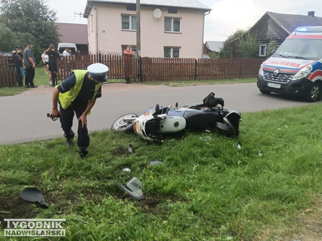 Wypadek motocyklisty w Rozalinie - 30.08.23