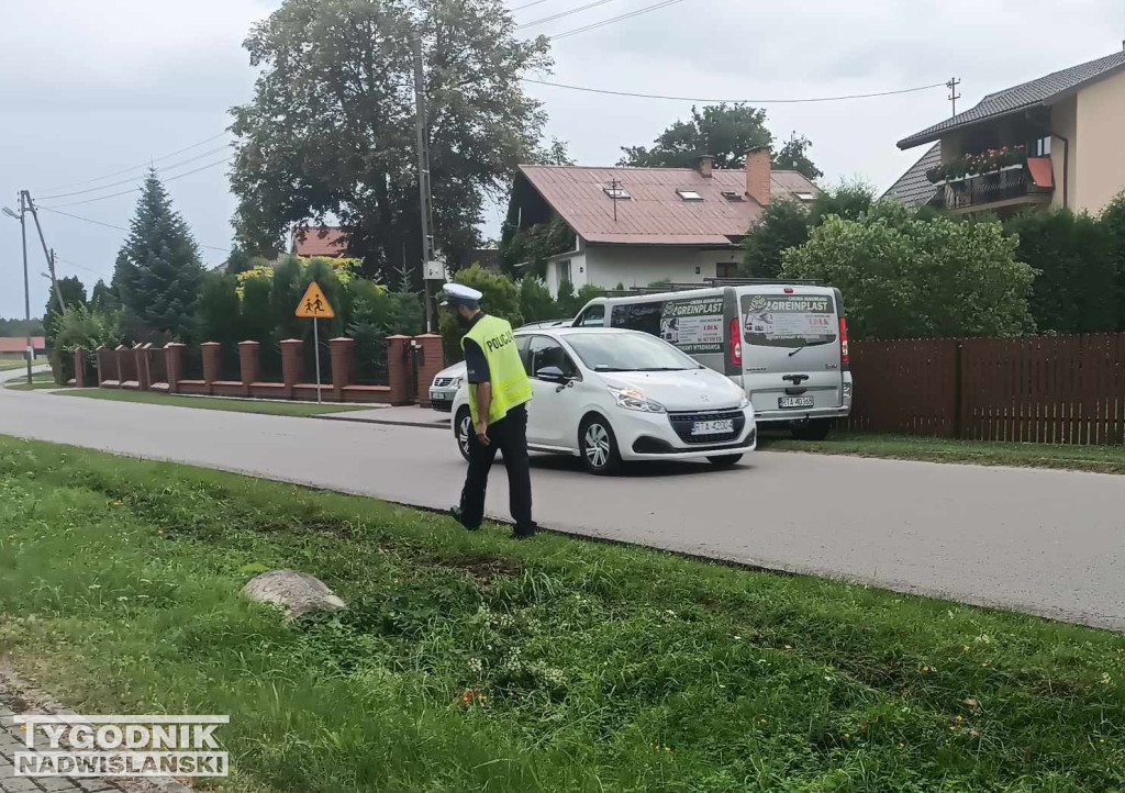 Wypadek motocyklisty w Rozalinie - 30.08.23