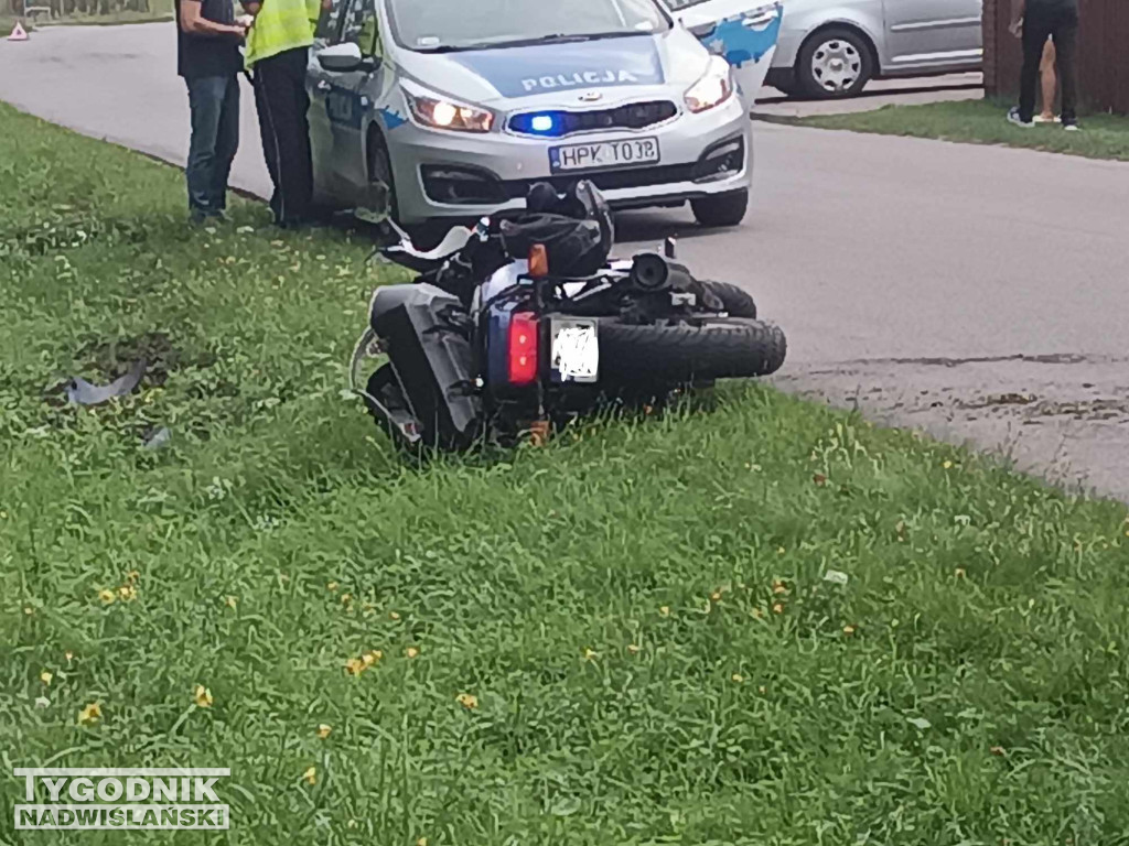 Wypadek motocyklisty w Rozalinie - 30.08.23