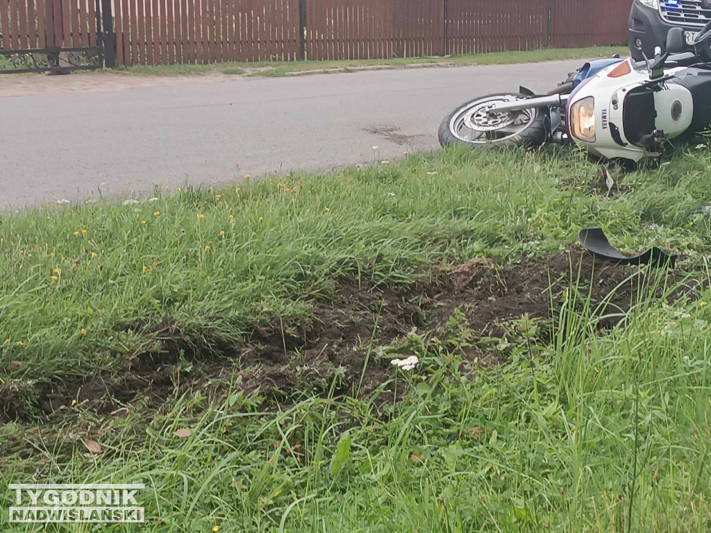 Wypadek motocyklisty w Rozalinie - 30.08.23