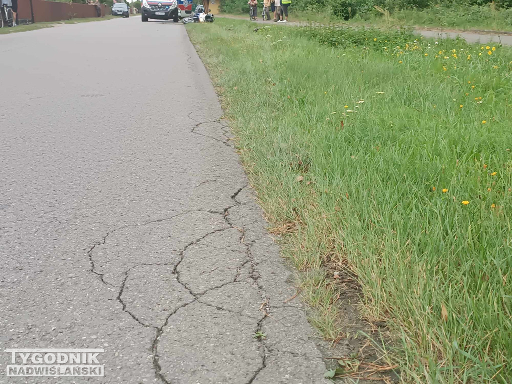 Wypadek motocyklisty w Rozalinie - 30.08.23