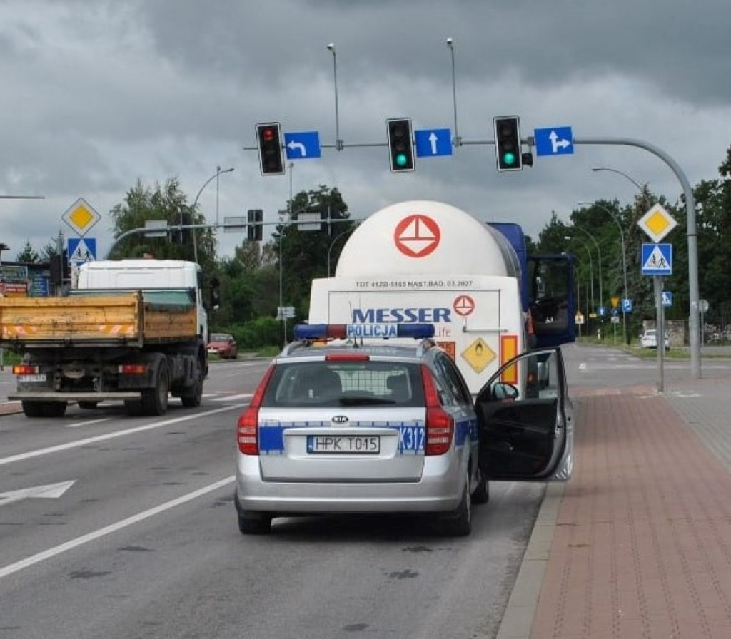 Zderzenie przerwało egzamin na ulicy Mickiewicza