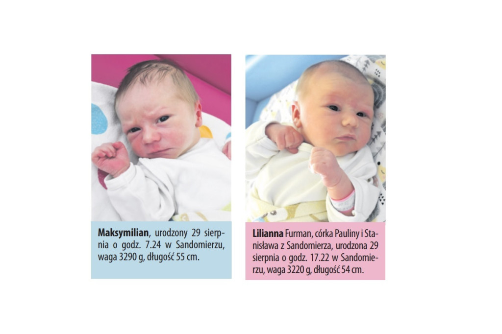 Zdjęcia dzieci urodzonych w naszych szpitalach