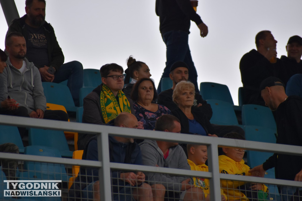 Zdjęcia z trybun mecz Siarka - Podlasie