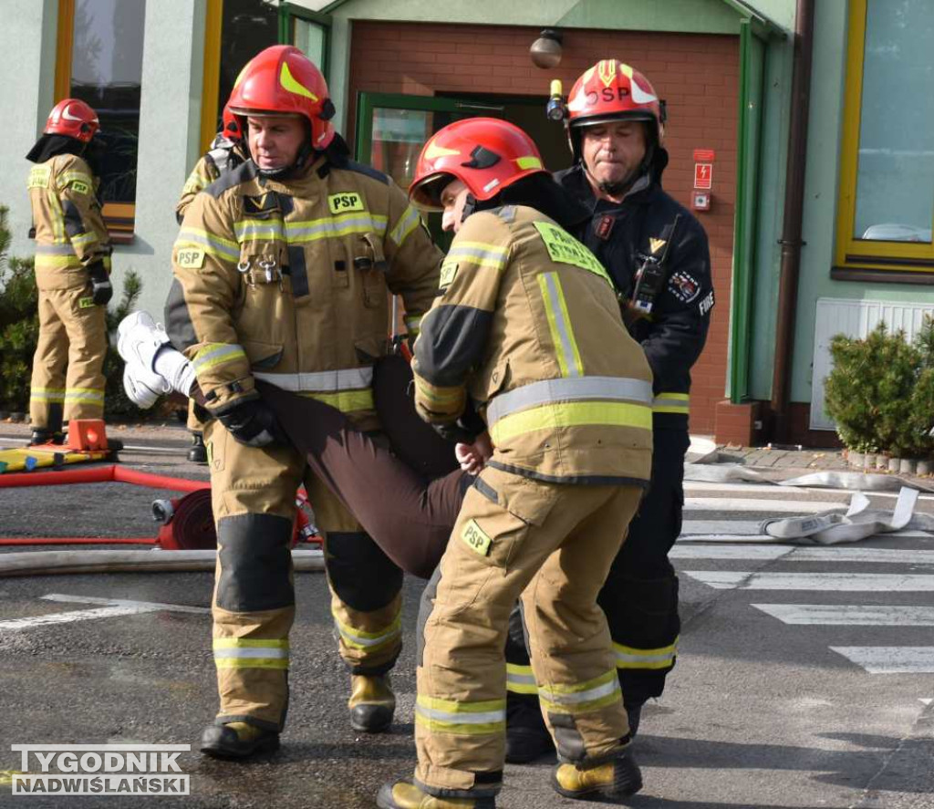 Ćwiczenia służb ratowniczych w Sandomierzu