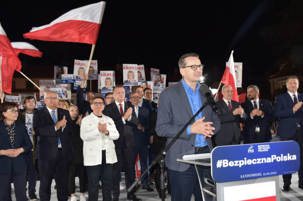 Wiec wyborczy PiS w Sandomierzu