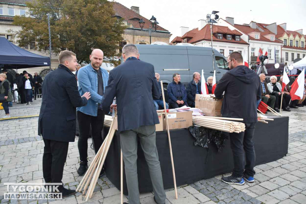 Wiec wyborczy PiS w Sandomierzu