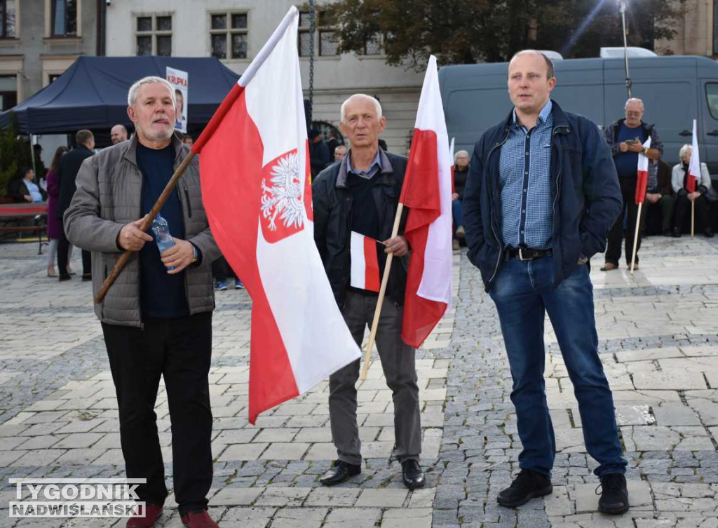 Wiec wyborczy PiS w Sandomierzu