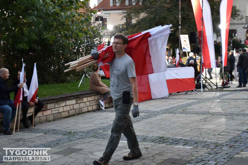Wiec wyborczy PiS w Sandomierzu