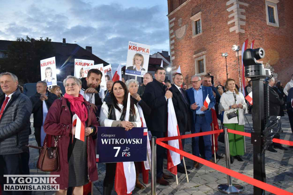 Wiec wyborczy PiS w Sandomierzu