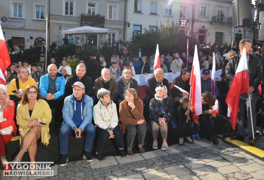Wiec wyborczy PiS w Sandomierzu