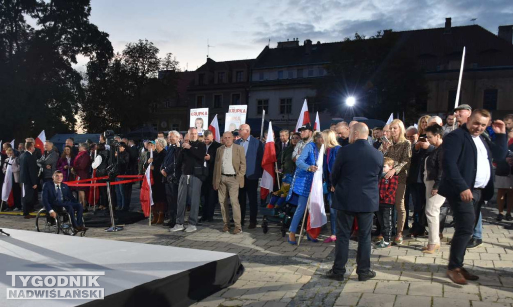 Wiec wyborczy PiS w Sandomierzu