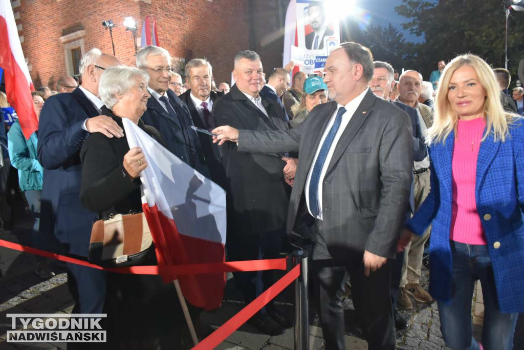 Wiec wyborczy PiS w Sandomierzu