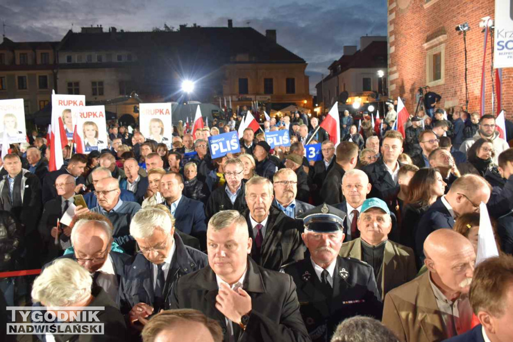 Wiec wyborczy PiS w Sandomierzu