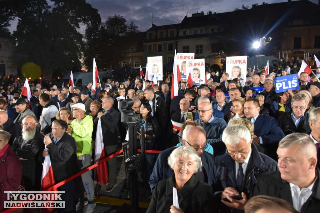 Wiec wyborczy PiS w Sandomierzu