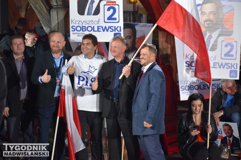 Wiec wyborczy PiS w Sandomierzu