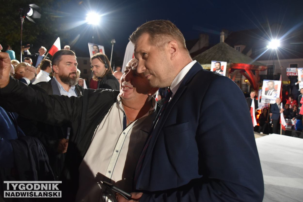 Wiec wyborczy PiS w Sandomierzu