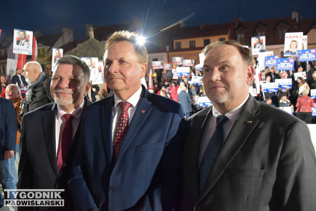 Wiec wyborczy PiS w Sandomierzu