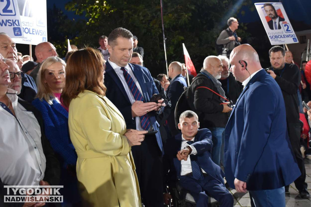 Wiec wyborczy PiS w Sandomierzu