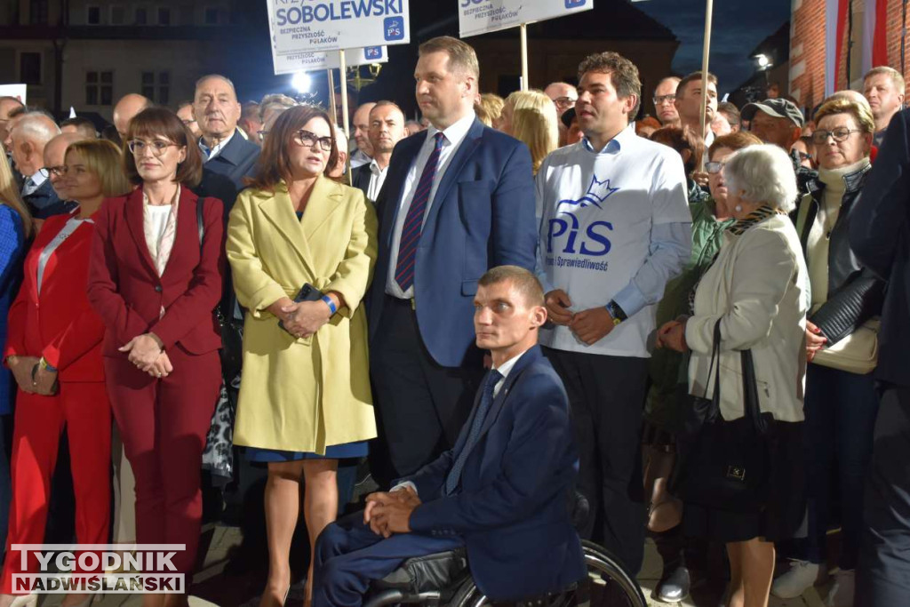 Wiec wyborczy PiS w Sandomierzu
