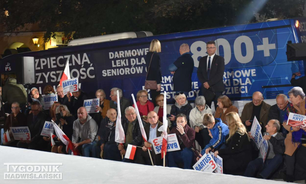Wiec wyborczy PiS w Sandomierzu
