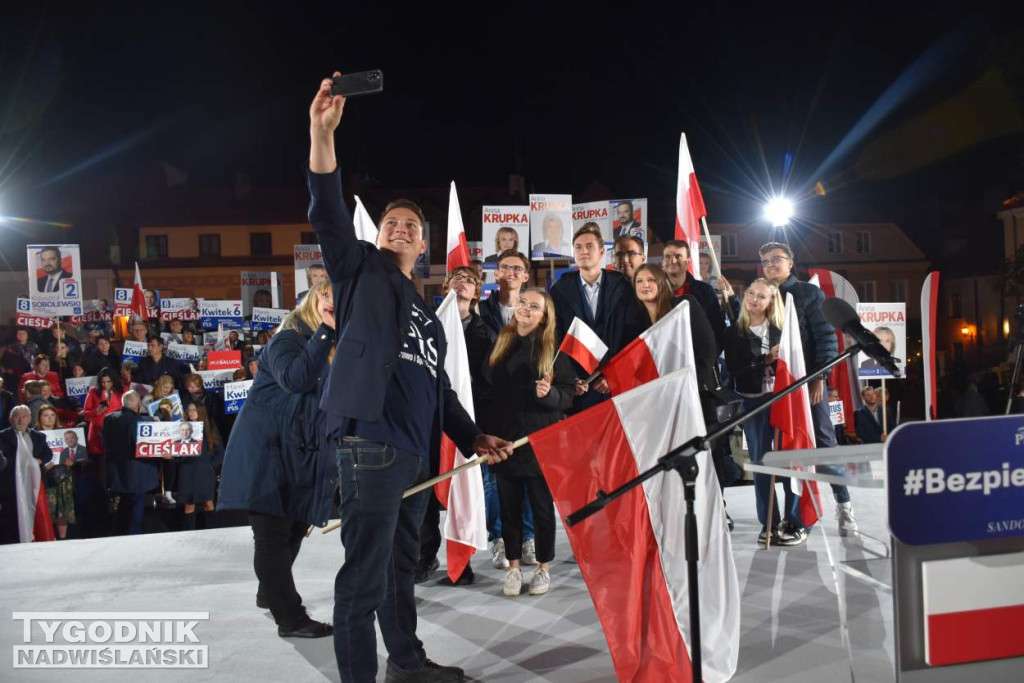 Wiec wyborczy PiS w Sandomierzu