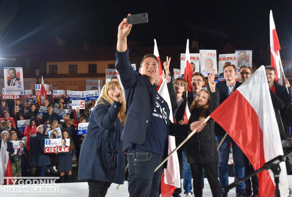 Wiec wyborczy PiS w Sandomierzu