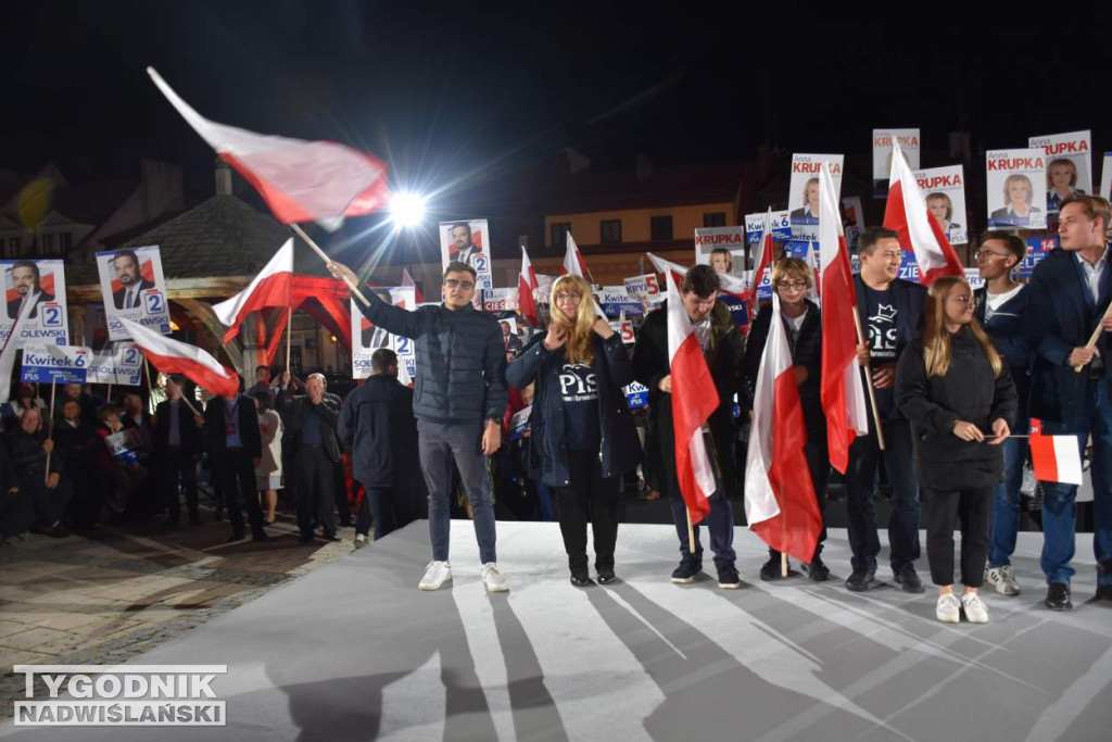 Wiec wyborczy PiS w Sandomierzu