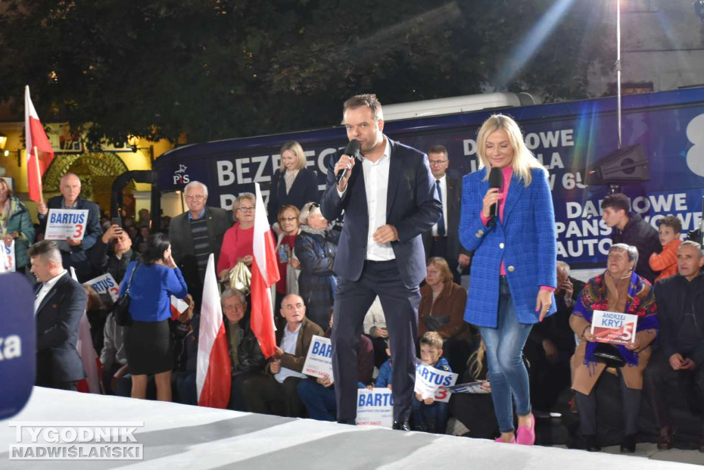 Wiec wyborczy PiS w Sandomierzu