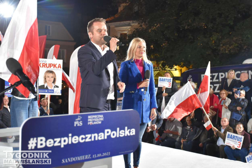 Wiec wyborczy PiS w Sandomierzu