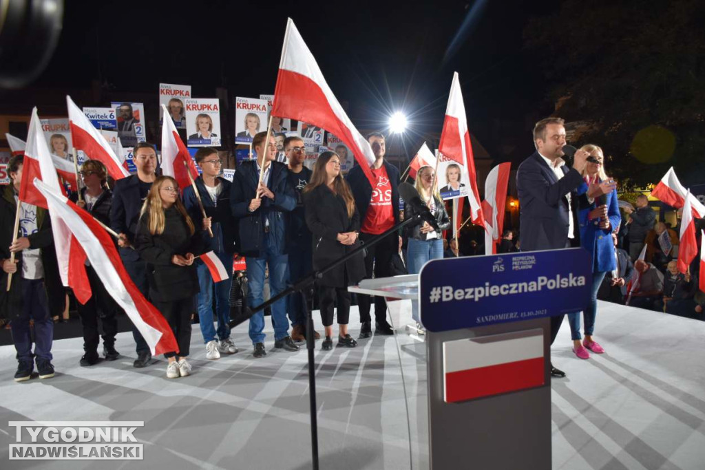 Wiec wyborczy PiS w Sandomierzu