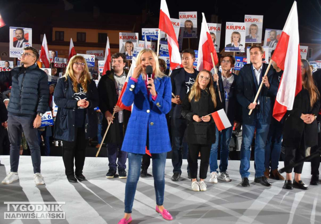 Wiec wyborczy PiS w Sandomierzu