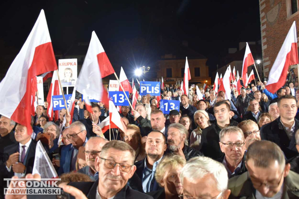Wiec wyborczy PiS w Sandomierzu