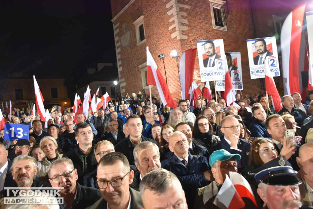 Wiec wyborczy PiS w Sandomierzu