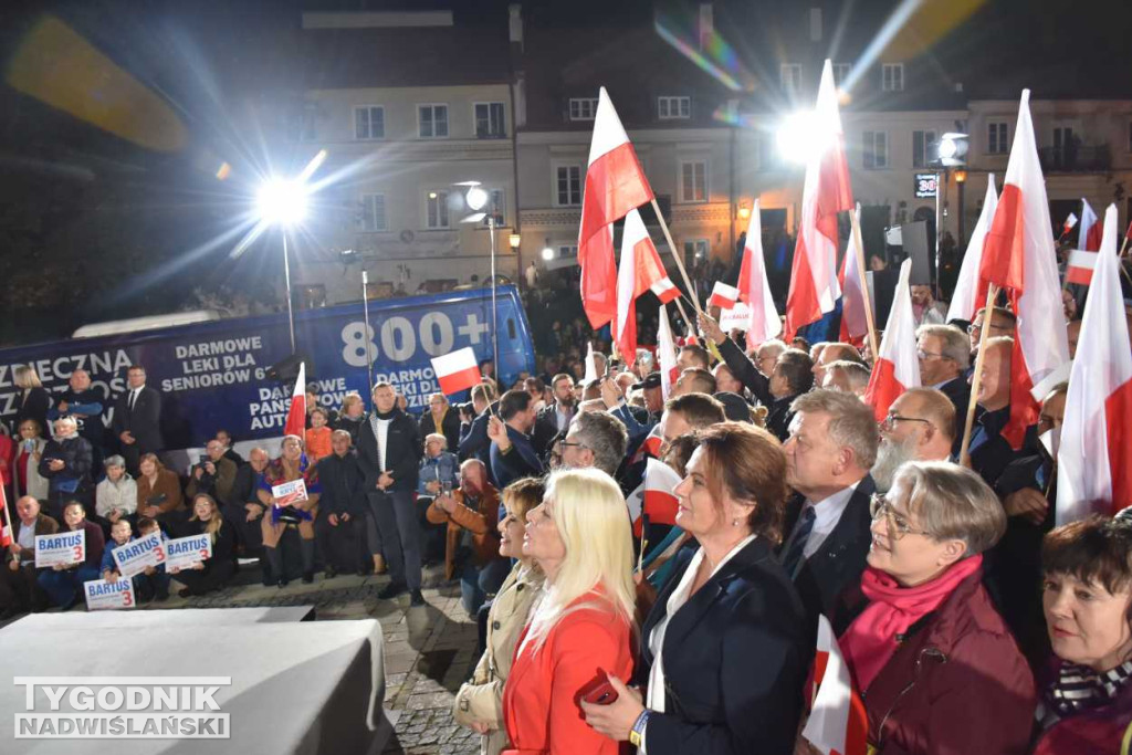 Wiec wyborczy PiS w Sandomierzu