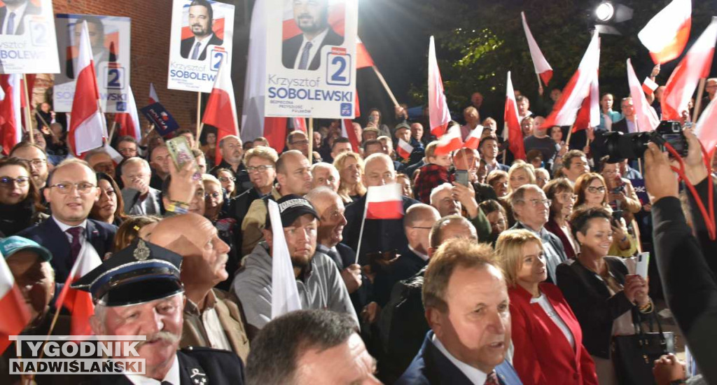 Wiec wyborczy PiS w Sandomierzu