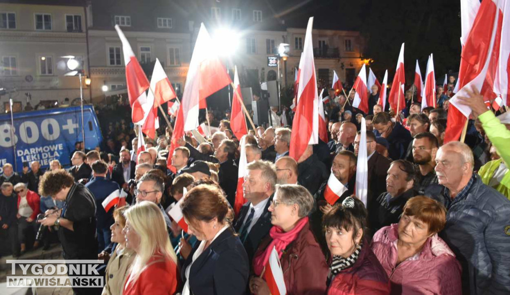 Wiec wyborczy PiS w Sandomierzu