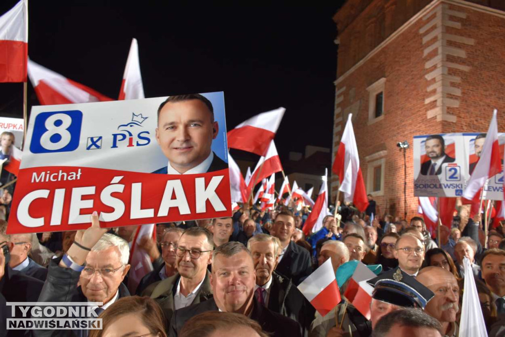 Wiec wyborczy PiS w Sandomierzu