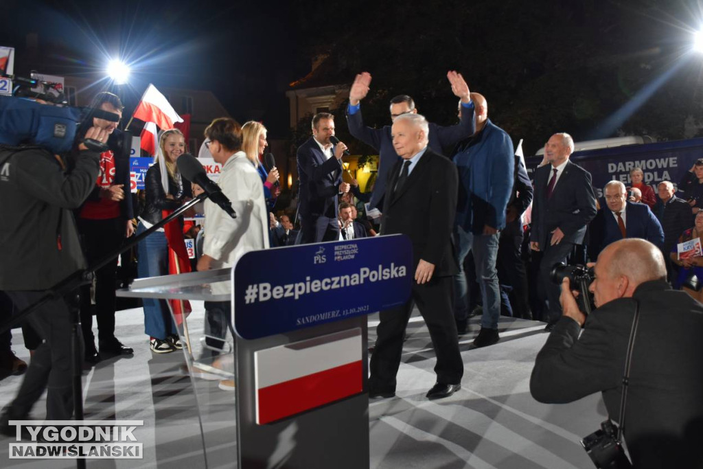 Wiec wyborczy PiS w Sandomierzu