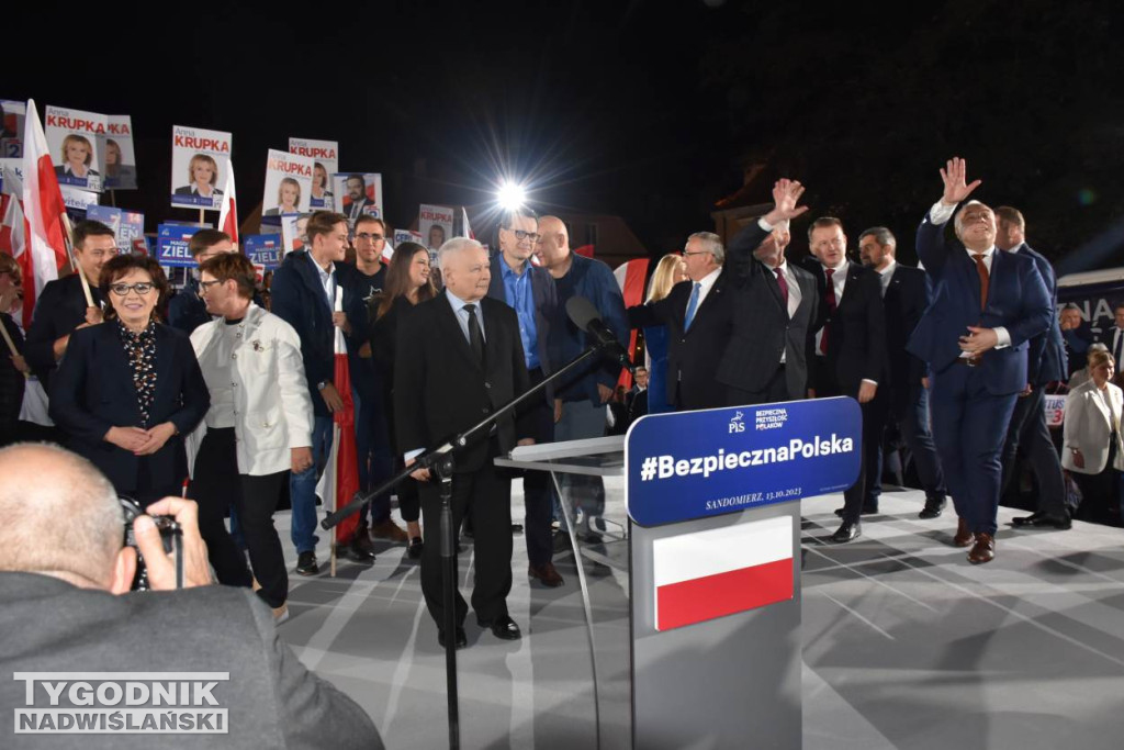Wiec wyborczy PiS w Sandomierzu
