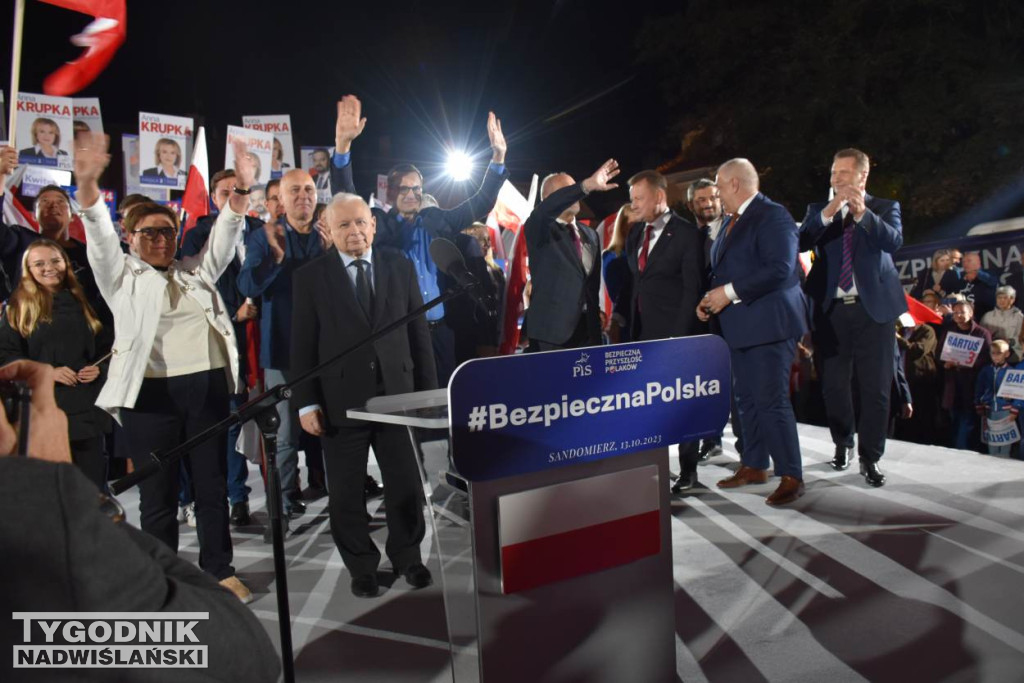 Wiec wyborczy PiS w Sandomierzu
