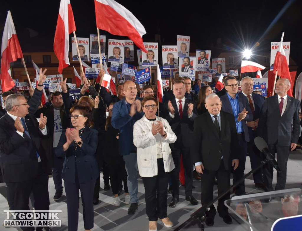Wiec wyborczy PiS w Sandomierzu