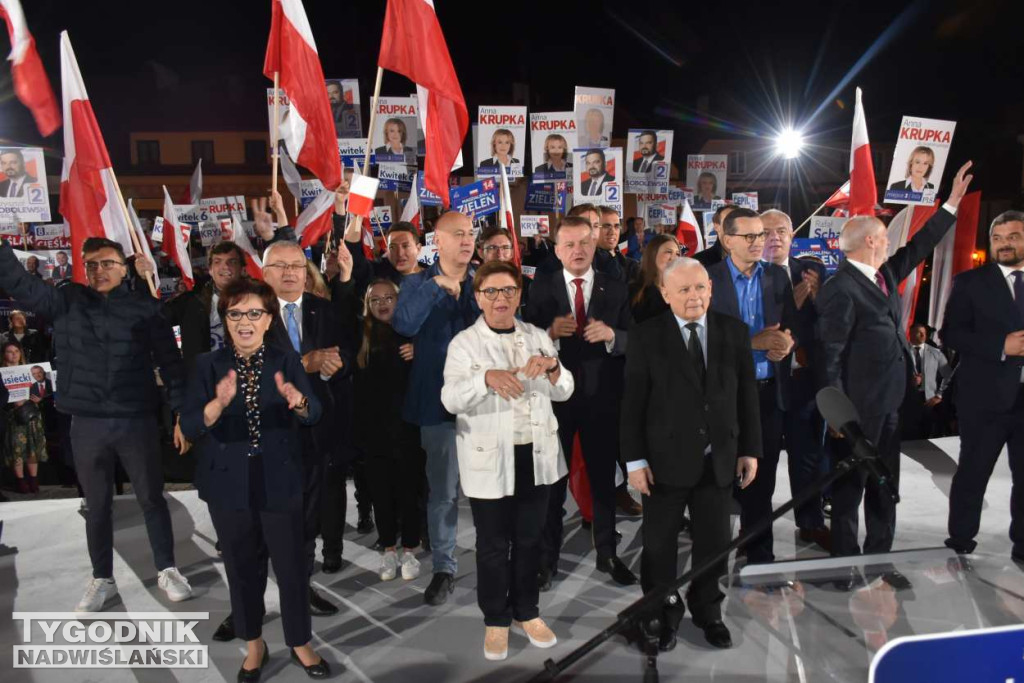 Wiec wyborczy PiS w Sandomierzu