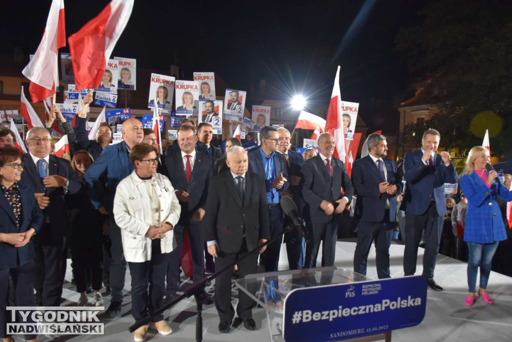 Wiec wyborczy PiS w Sandomierzu