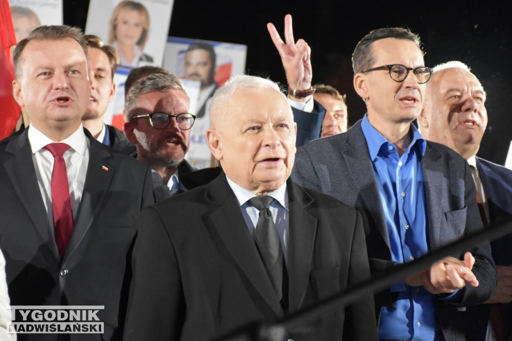 Wiec wyborczy PiS w Sandomierzu