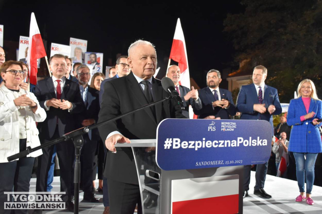 Wiec wyborczy PiS w Sandomierzu