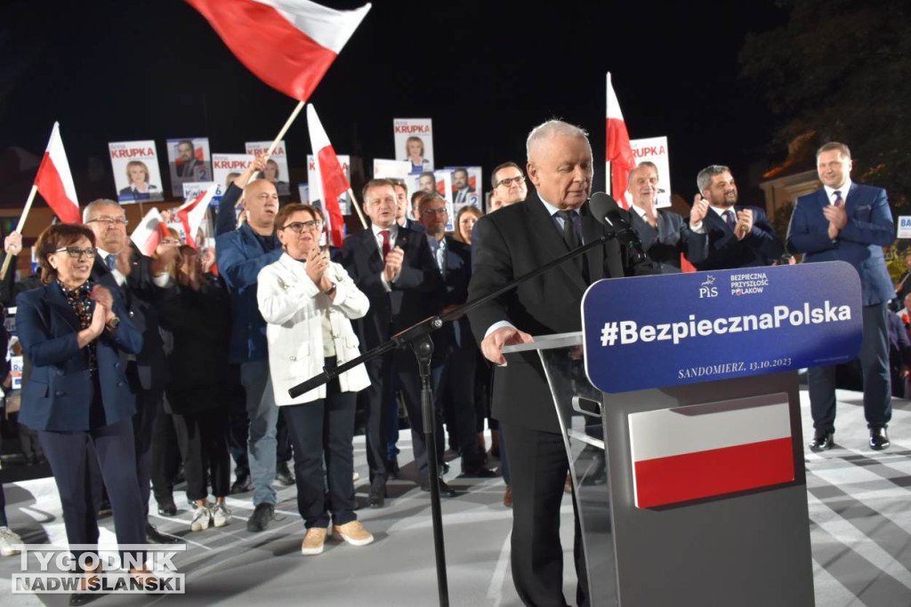 Wiec wyborczy PiS w Sandomierzu