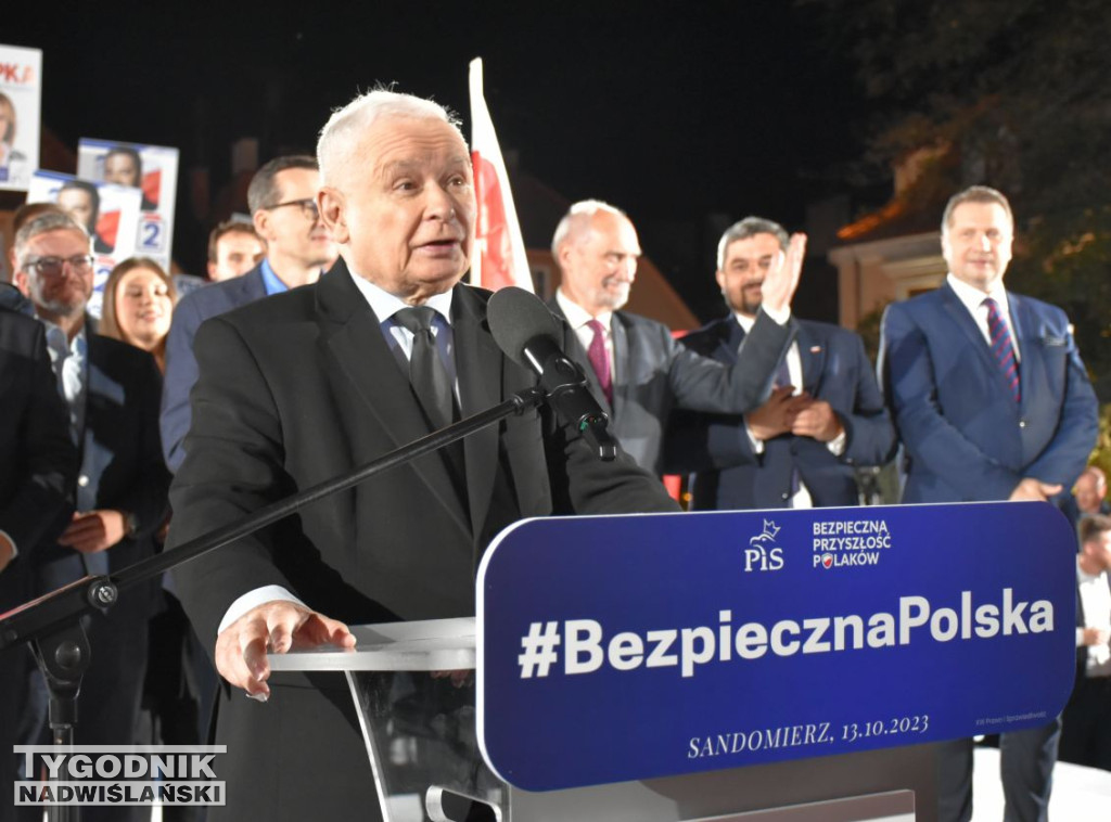 Wiec wyborczy PiS w Sandomierzu