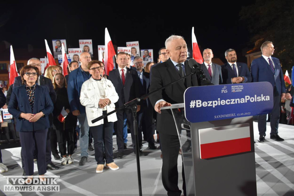 Wiec wyborczy PiS w Sandomierzu